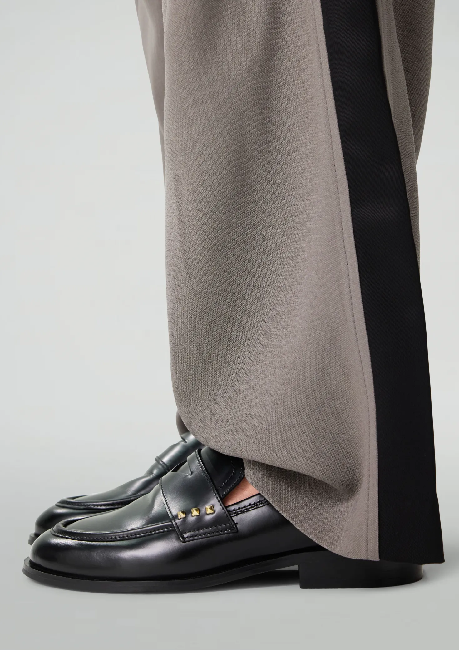 Zwarte leren penny loafers