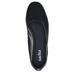 Zwarte mesh ballerina's