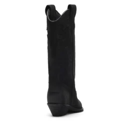 Zwarte nubuck cowboylaarzen