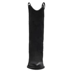Zwarte nubuck cowboylaarzen