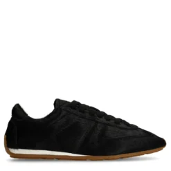 Zwarte pony hair sneakers