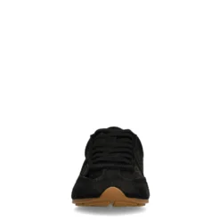 Zwarte pony hair sneakers