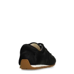 Zwarte pony hair sneakers