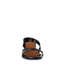 Zwarte sandalen met blokhak