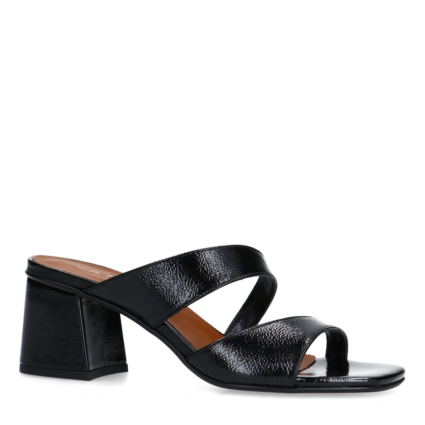 Zwarte sandalen met blokhak