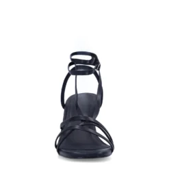 Zwarte sandalen met hak