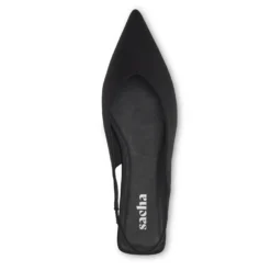 Zwarte slingbacks