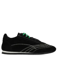 Zwarte sneakers met dubbele veters