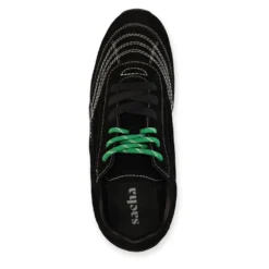 Zwarte sneakers met dubbele veters