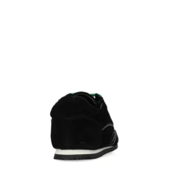 Zwarte sneakers met dubbele veters