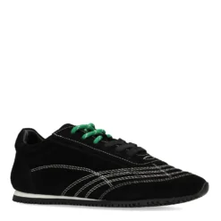 Zwarte sneakers met dubbele veters