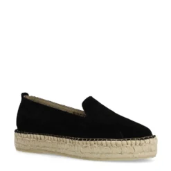 Zwarte suède espadrilles
