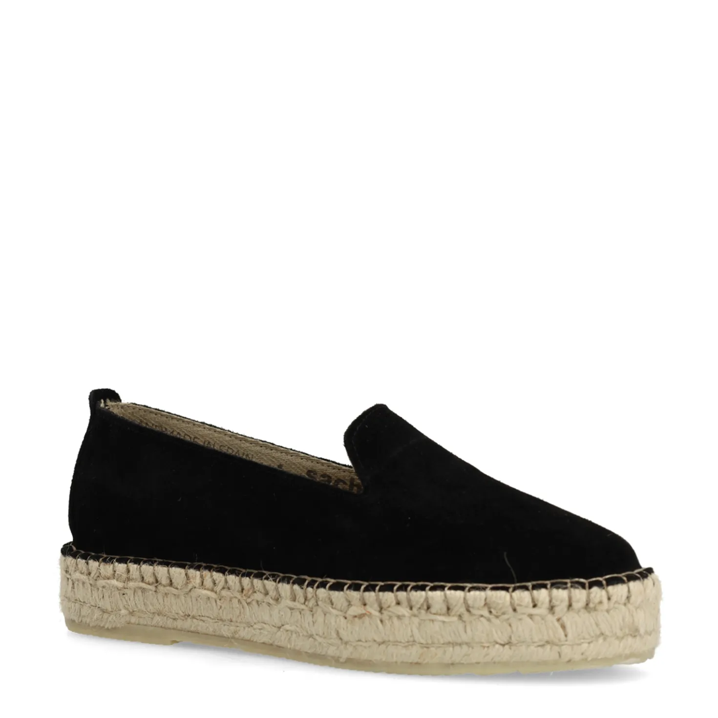 Zwarte suède espadrilles