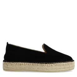 Zwarte suède espadrilles