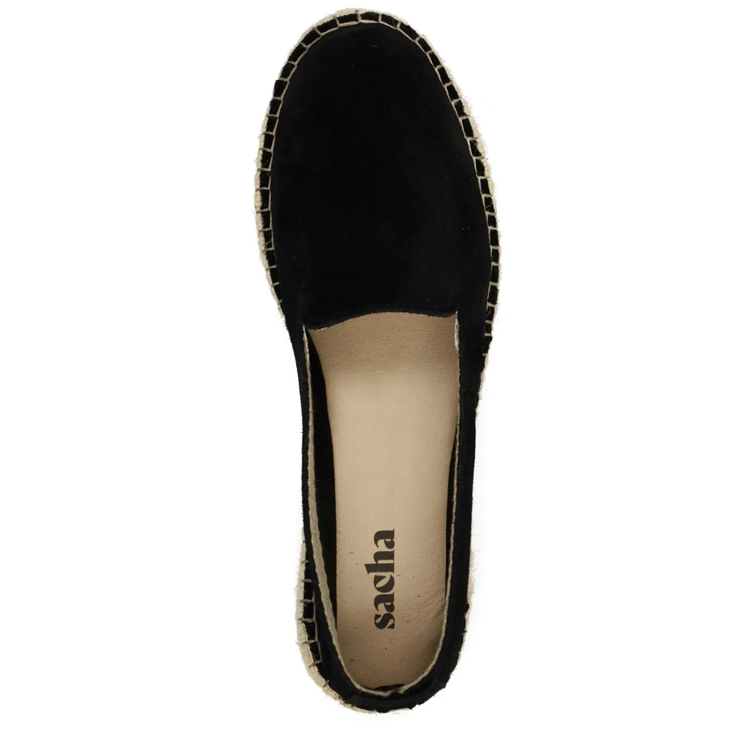 Zwarte suède espadrilles