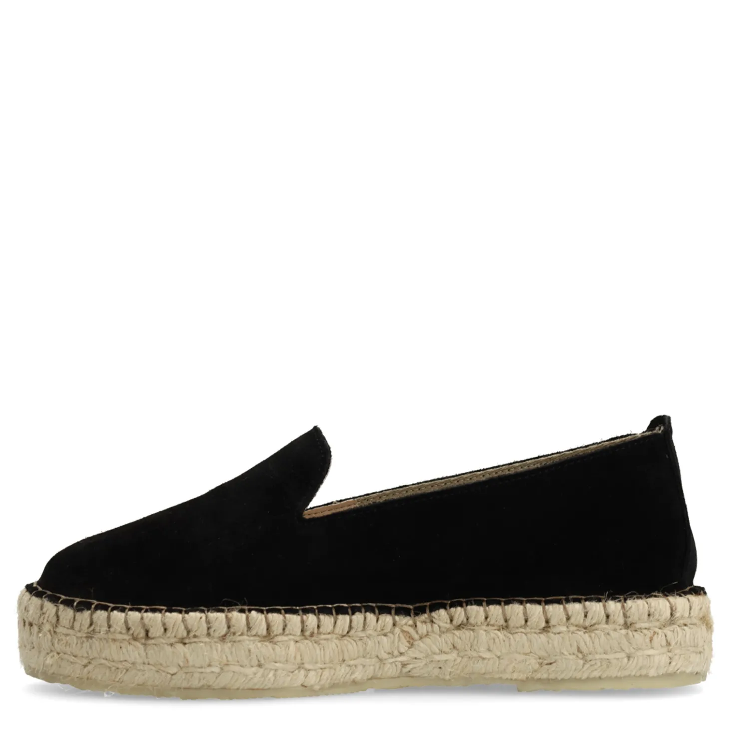 Zwarte suède espadrilles