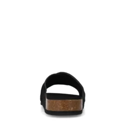 Zwarte suède slippers