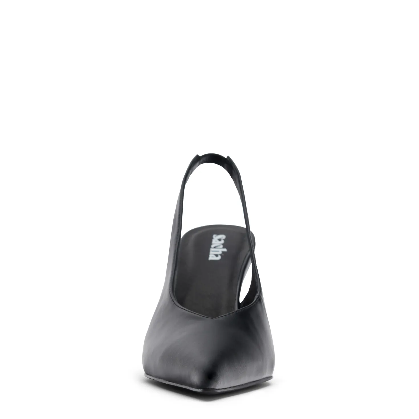 Zwarte wedge slingbacks