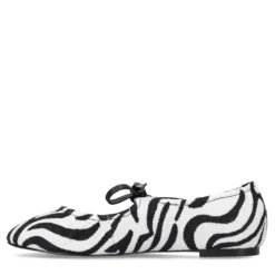 Zwarte zebra ballerina's