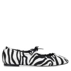 Zwarte zebra ballerina's