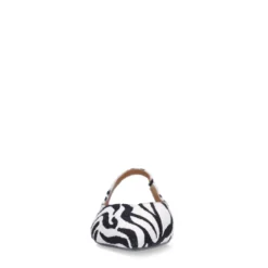 Zwarte zebra slingbacks