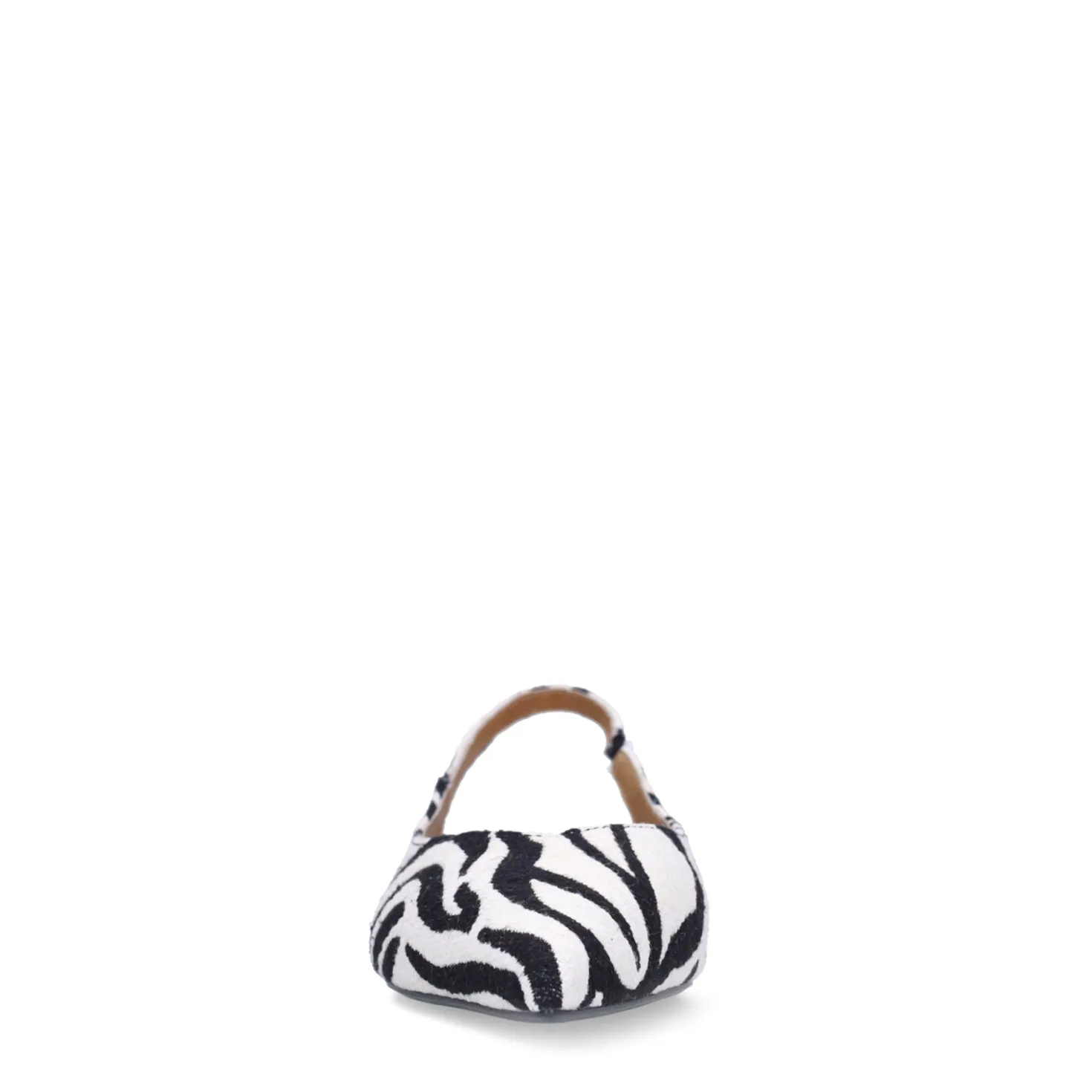 Zwarte zebra slingbacks